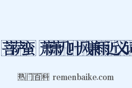 菩萨蛮·萧萧几叶风兼雨近义词是什么意思的图片